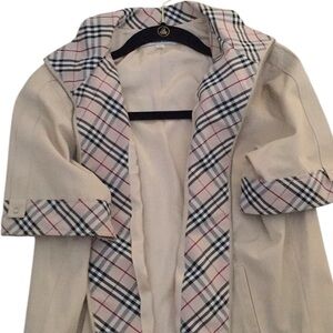 Vintage Pasquier khaki beige plaid jacket size L